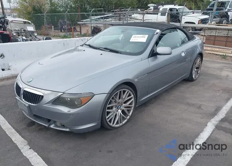 2005 BMW 645Ci z USA, uszkodzony, nr VIN WBAEK73435B327475